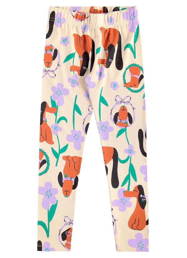 Calça Legging Infantil em Cotton Branco