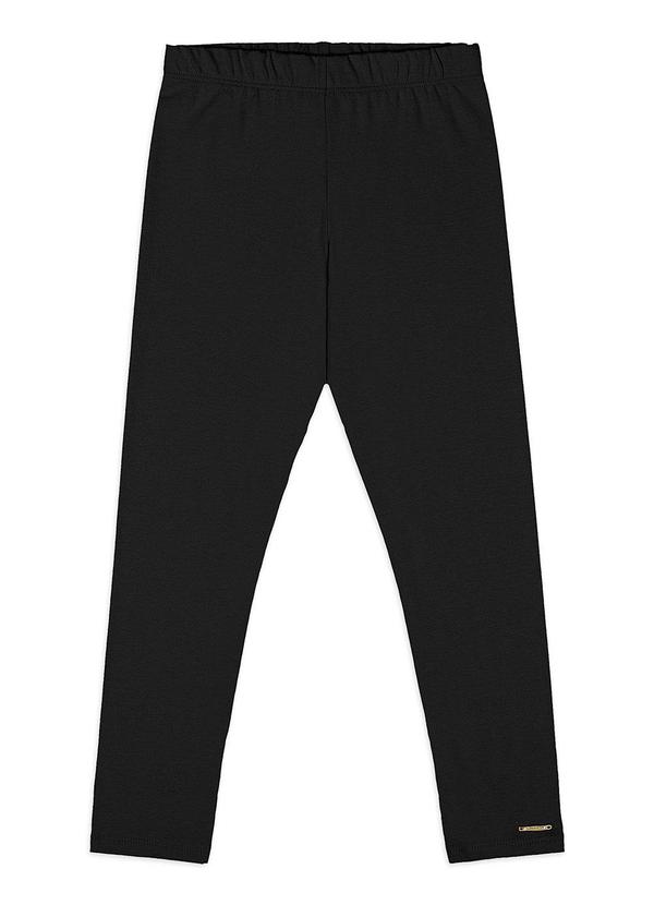 Calça Legging Infantil em Cotton Preto