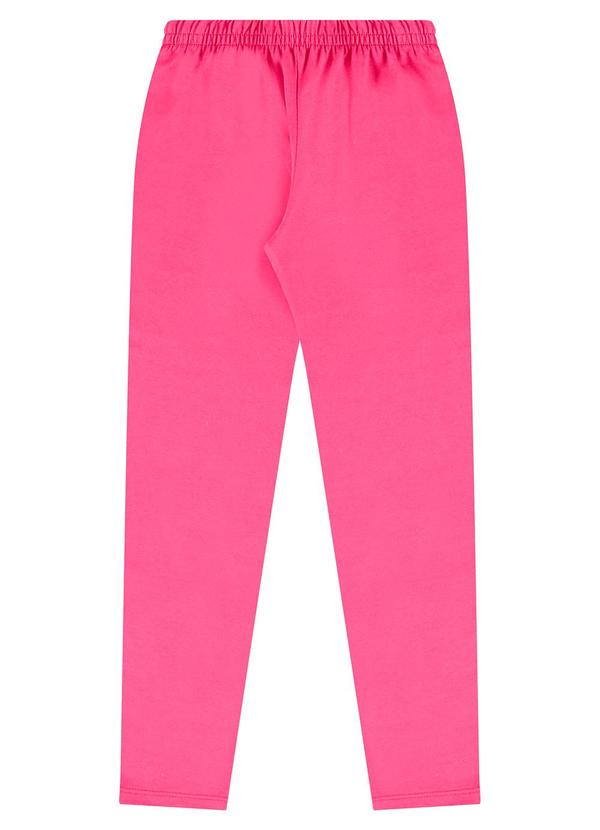 Calça Legging Infantil em Cotton Rosa