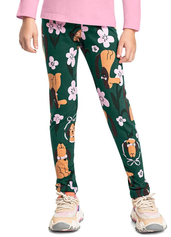 Calça Legging Infantil em Cotton Verde