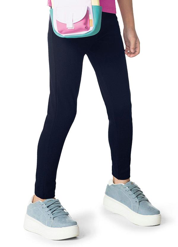 Vista 2 Calça Legging Infantil Menina e Kids Azul Rovi Kids Rovi Kids