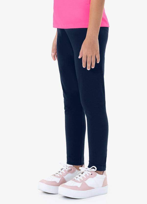 Calça Legging Infantil Menina e Kids Azul
