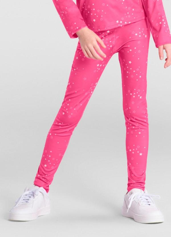 Calça Legging Infantil Menina Rosa