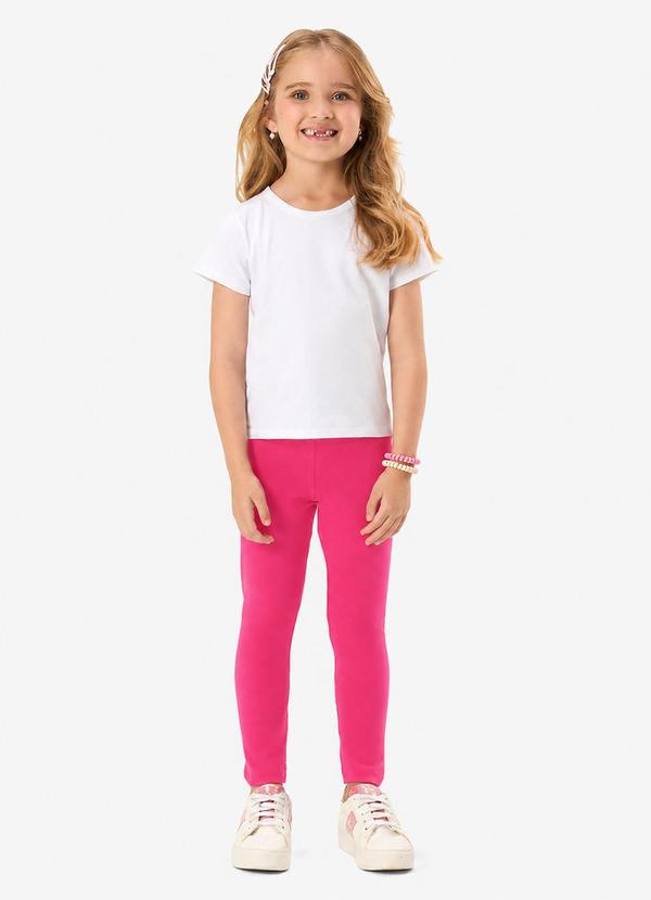 Calça Legging Infantil Rosa