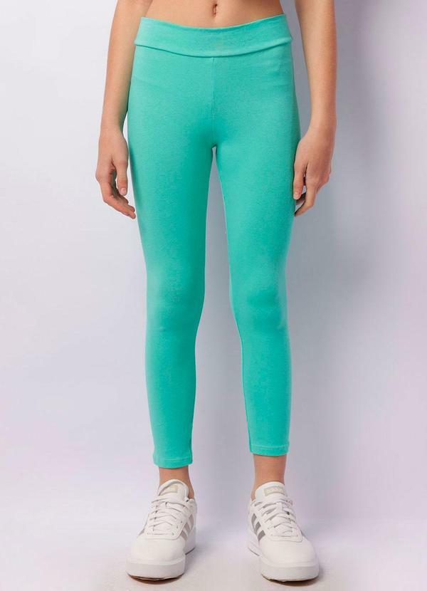 Calça Legging Juvenil Lisa Verde