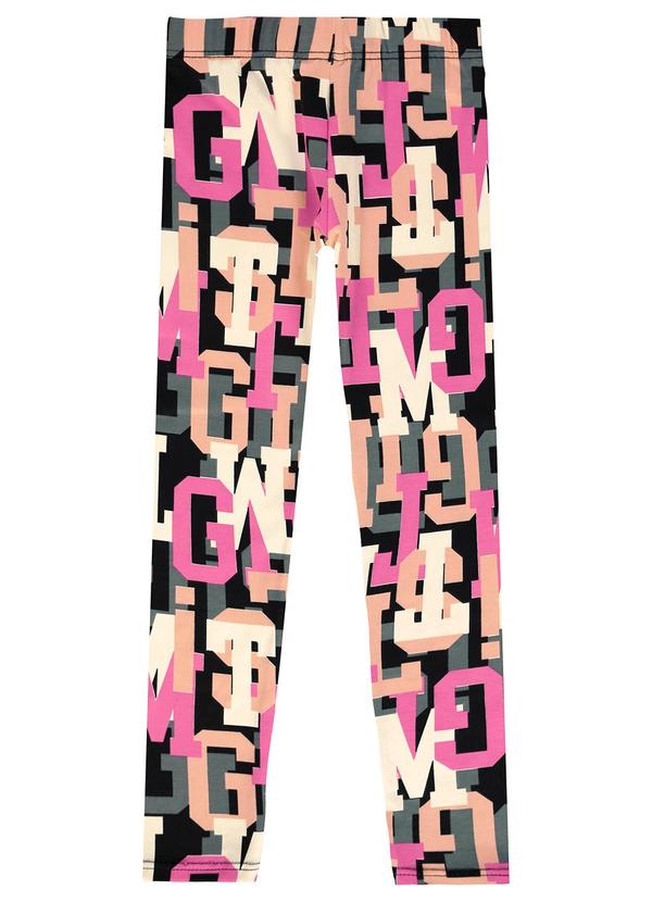 Vista 2 Calça Legging Letras Salmão Malwee Kids Malwee Kids