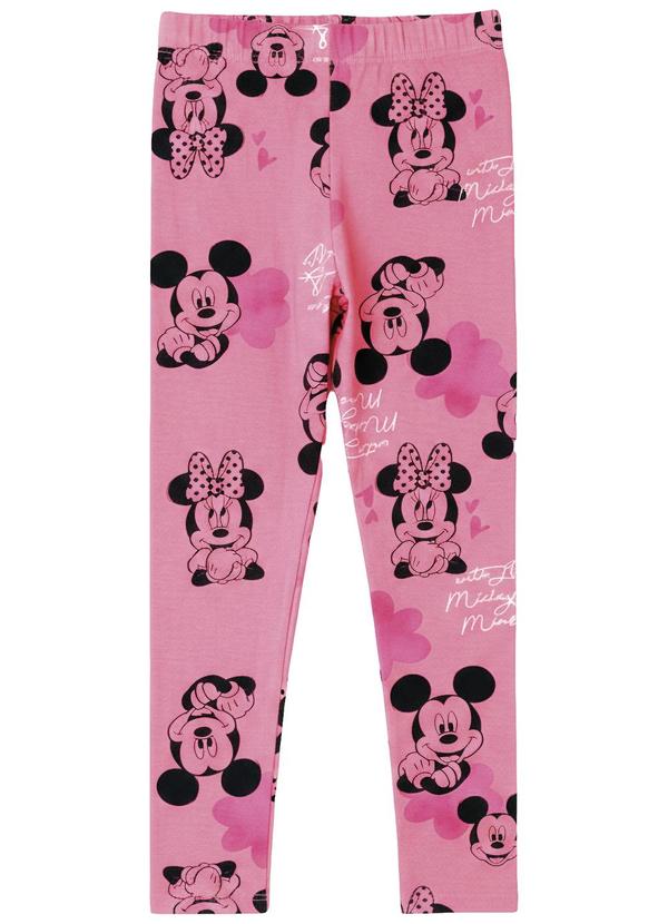 Calça Legging Minnie Mouse Disney® Rosa