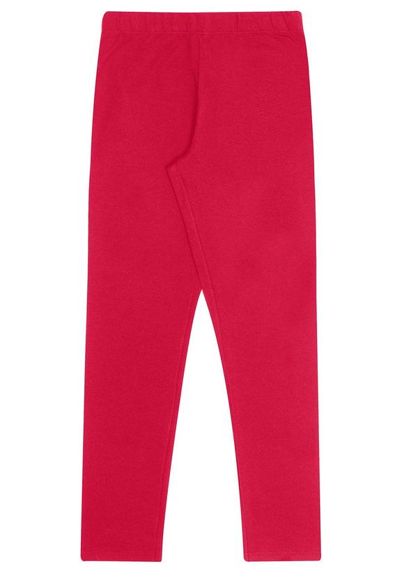 Calça Legging Molecotton Felpado Vermelho