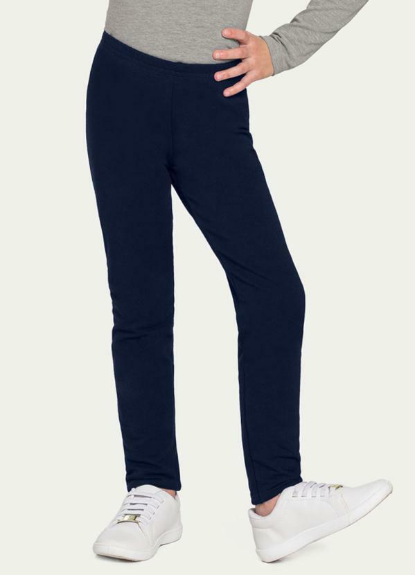 Vista 2 Calça Legging Molecotton Marinho Alakazoo Alakazoo