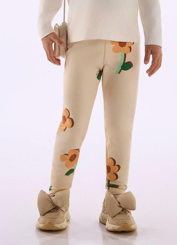 Calça Legging Peluciada Marrom