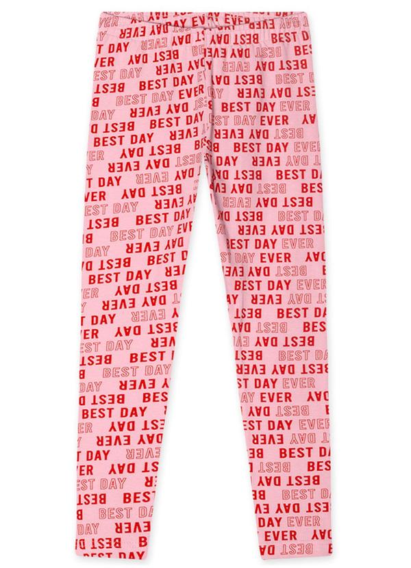 Vista 2 Calça Legging Repelente a Água Rosa Marisol Marisol