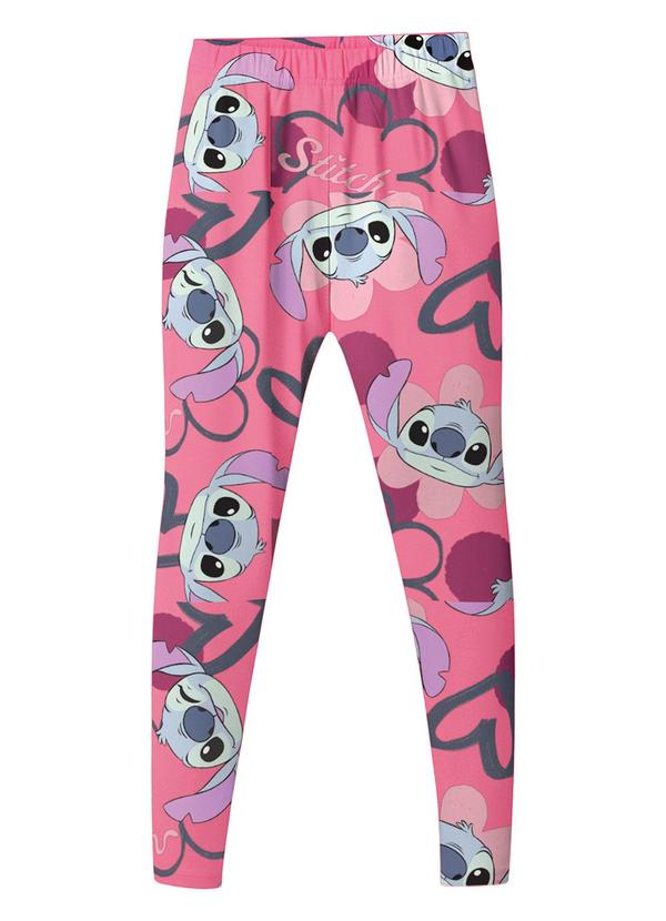 Calça Legging Stitch® em Cotton Rosa
