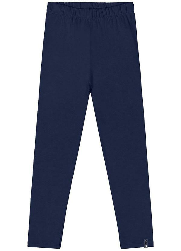 Vista 2 Legging Cotton Menina Azul Quimby Quimby