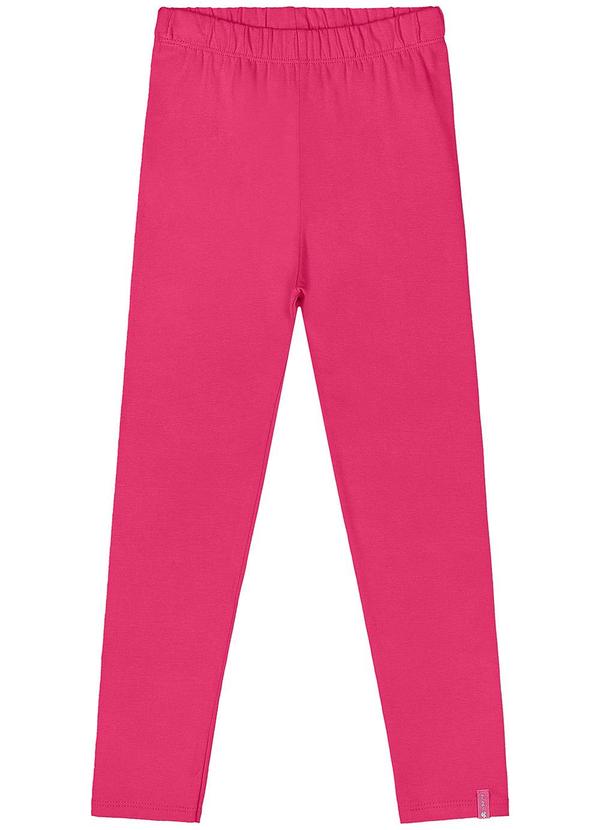 Vista 2 Legging Cotton Menina Rosa Quimby Quimby