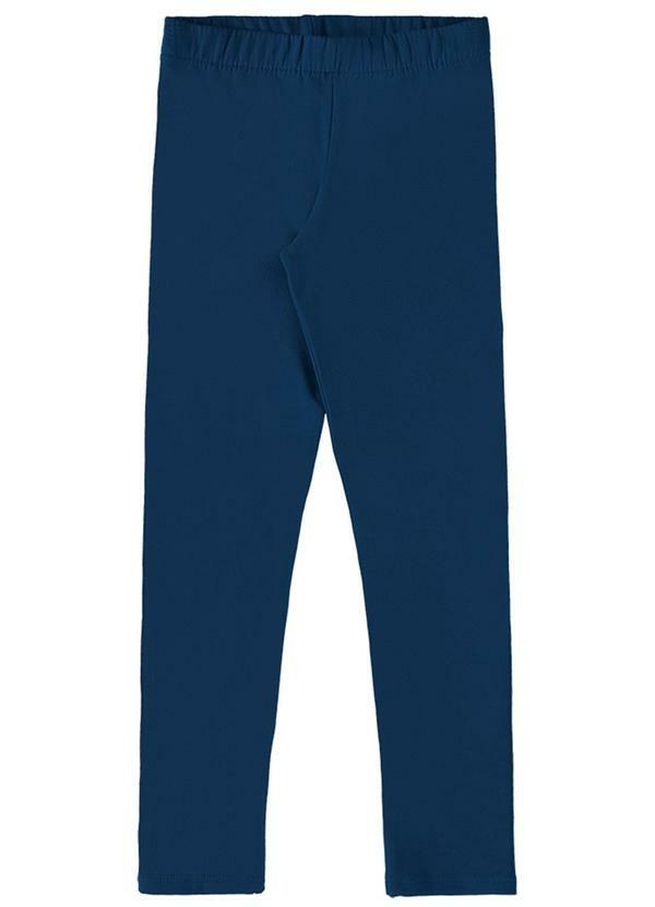 Legging em Molecotton Felpado Azul