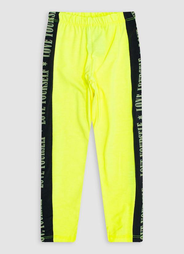 Vista 2 Legging Infantil Cotton Amarelo Turminha Turminha
