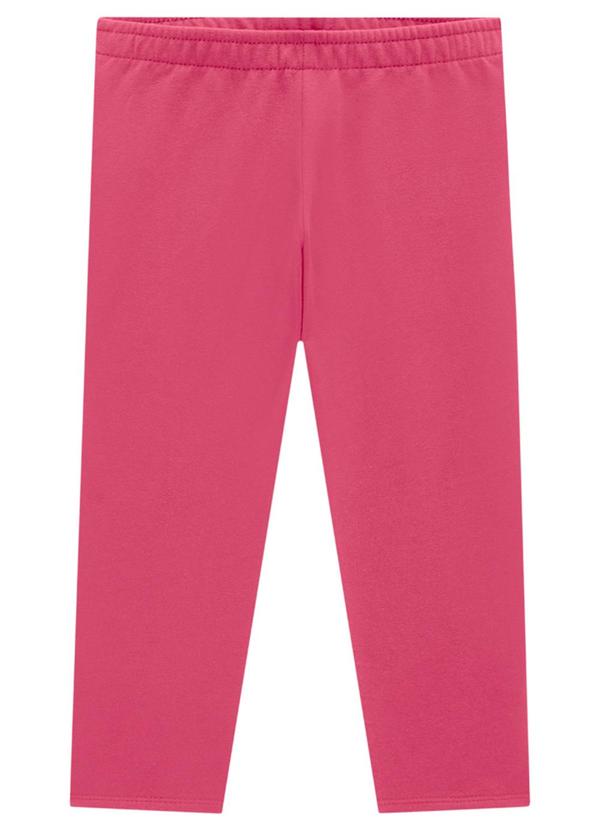 Vista 2 Legging Infantil em Molecotton Felpado Rosa Marlan Marlan