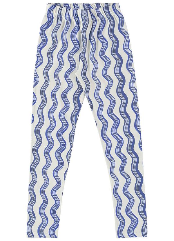 Vista 2 Legging Infantil Estampada Azul Bee Loop Bee Loop