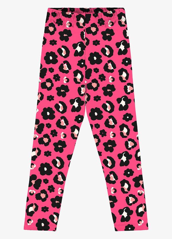 Vista 2 Legging Infantil Estampada Rosa Rovi Kids Rovi Kids