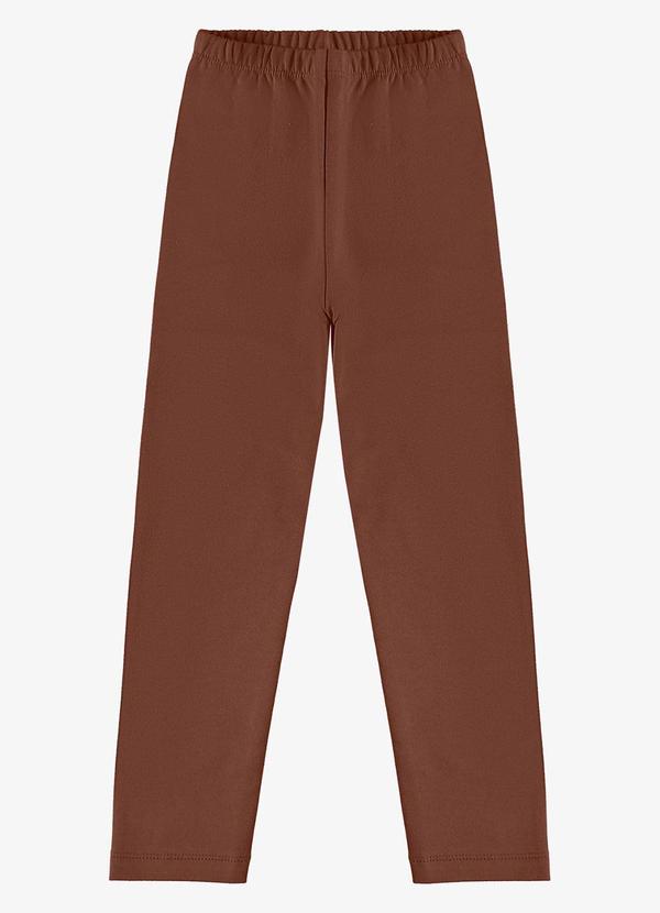 Legging Infantil Feminina Molecotton Marrom