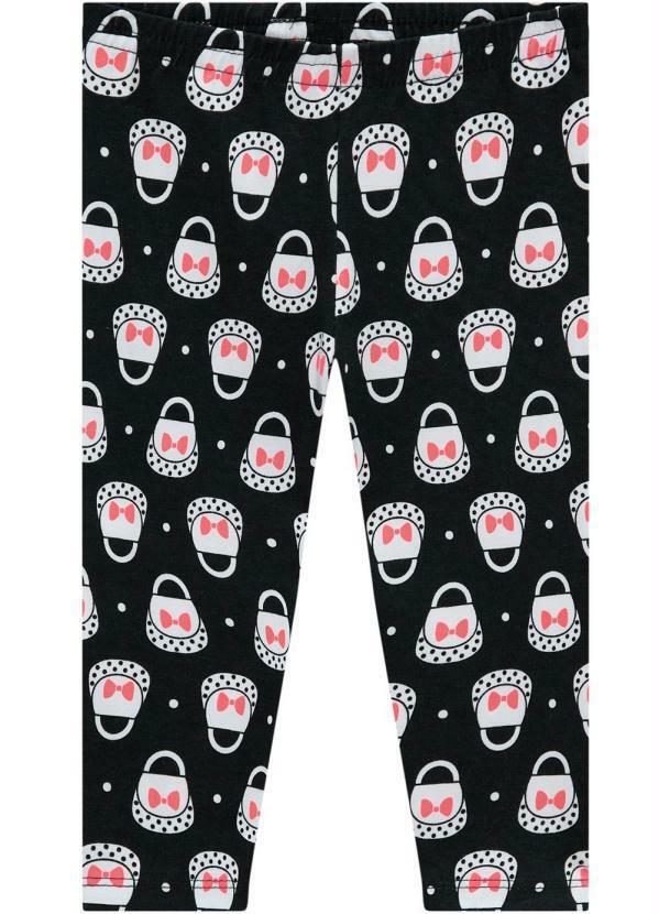 Vista 2 Legging Infantil Feminina Preto