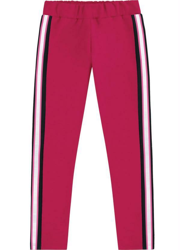 Vista 2 Legging Infantil MeninaVermelho Kyly Kyly