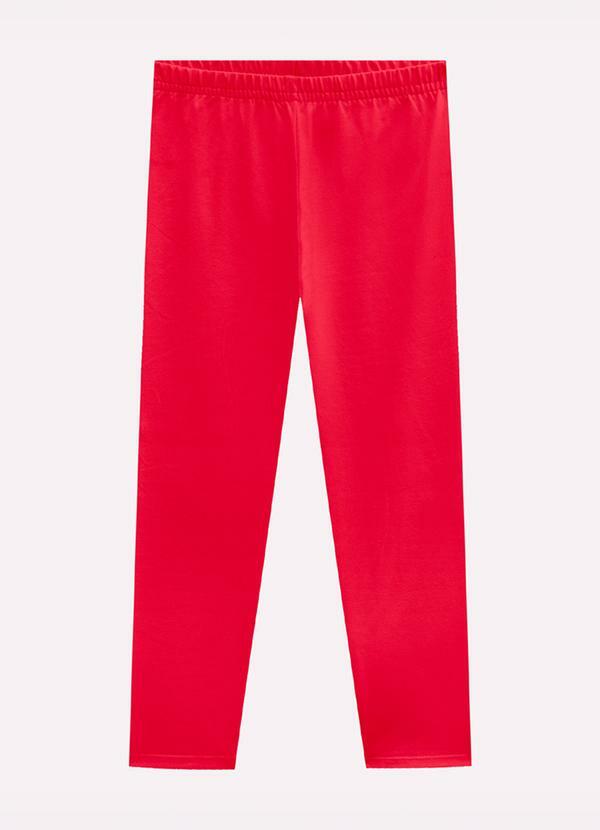 Legging Infantil Menina Básica Vermelho