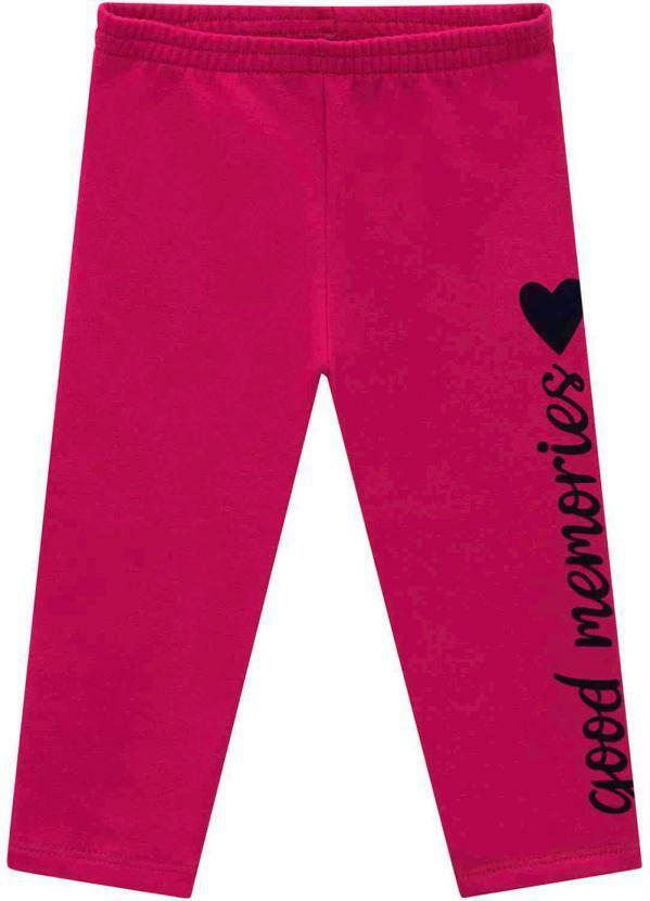Vista 2 Legging Menina Vermelho Kyly Kyly