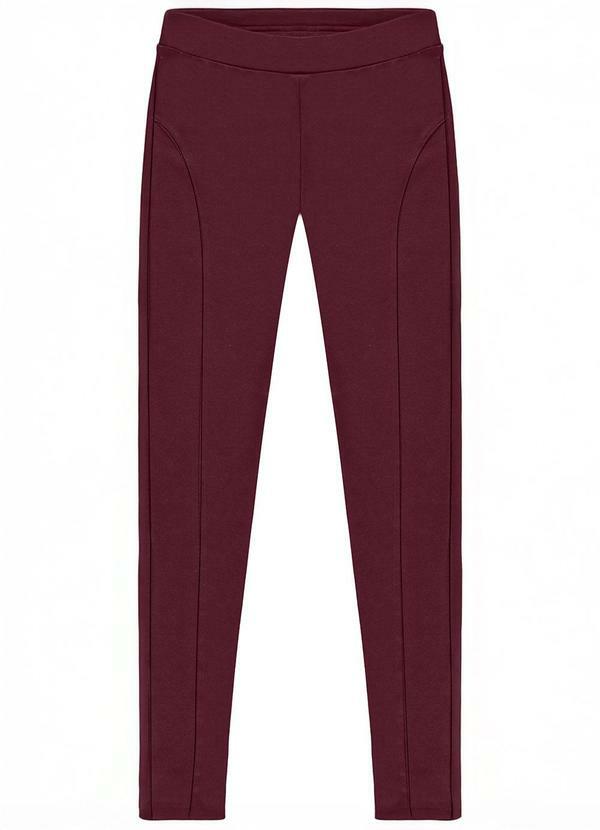 Legging Molecotton sem Felpa Vermelho