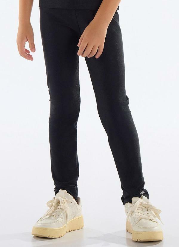Vista 2 Legging Move Infantil Menina Preto Quimby Quimby