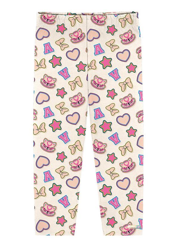 Vista 2 Legging Total Print Natural Abrange Abrange
