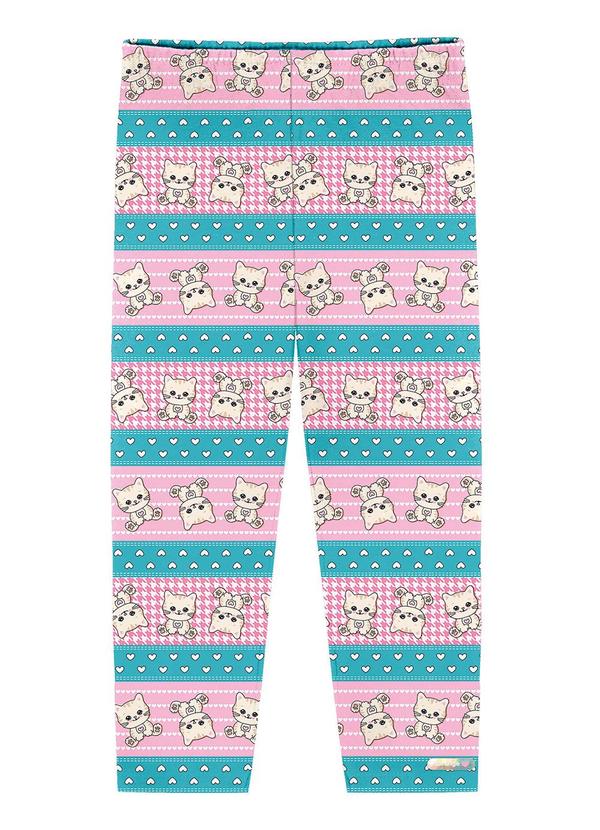 Vista 2 Legging Total Print Rosa Abrange Abrange