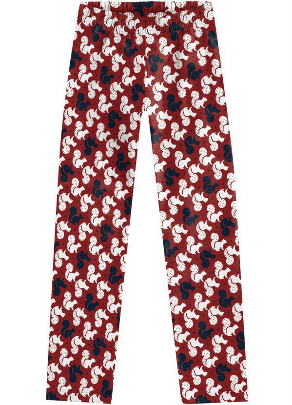 Vista 2 Legging Vermelho Kyly Kyly