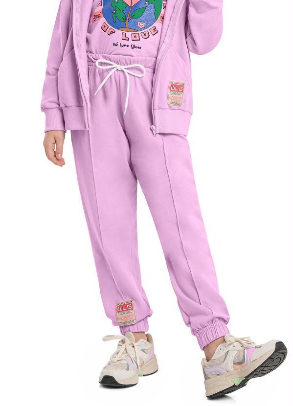 Calça em Molecotton Juvenil Menina Roxo