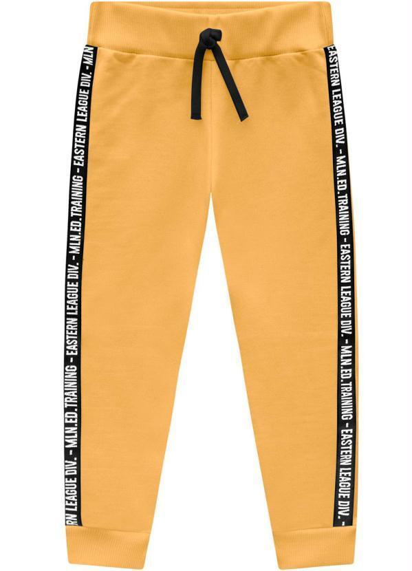 Vista 2 Calça Infantil Amarelo Milon Milon