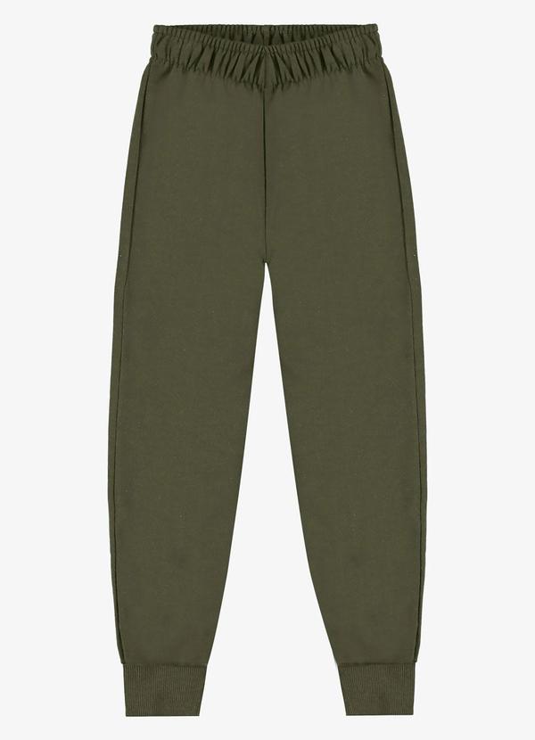 Calça Infantil Moletom Básica Verde
