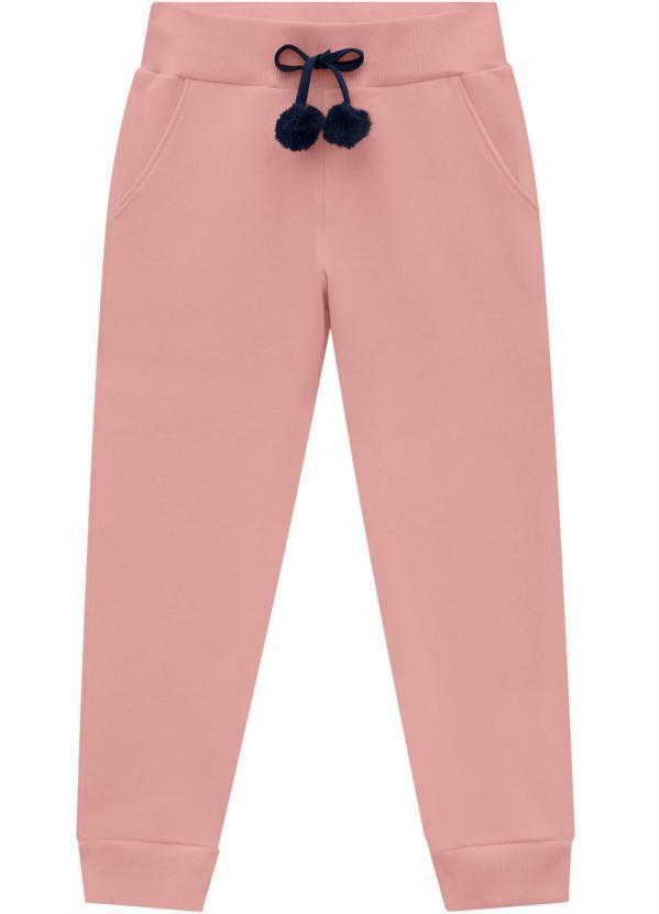 Vista 2 Calça Infantil Rosa Milon Milon