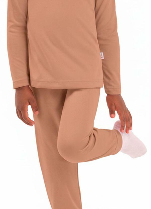 Calça Infantil Térmica com Punho Marrom