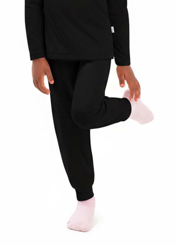 Calça Infantil Térmica com Punho Preto