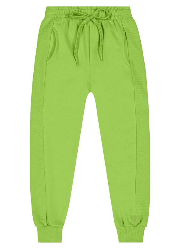 Calça Infantil Unissex em Moletom Verde