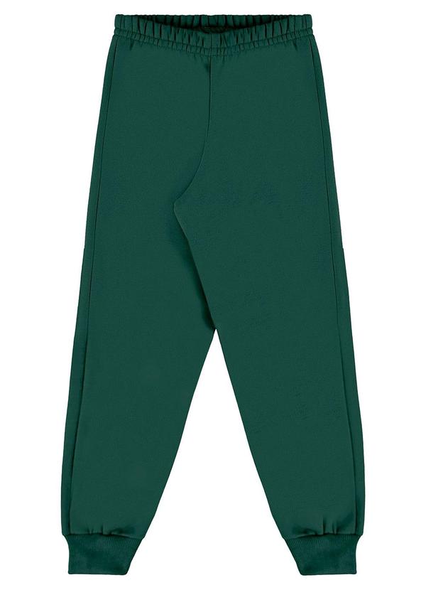 Calça Infantil Unissex em Moletom Verde