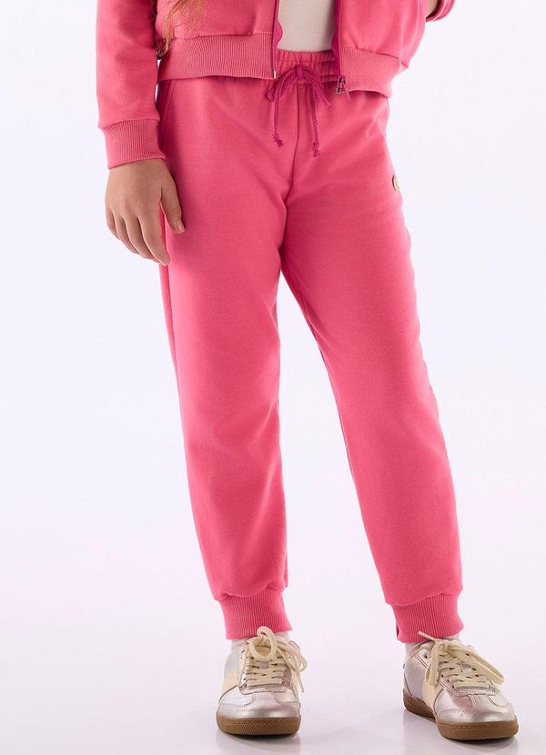 Calça Jogger Molecotton Felpado Rosa