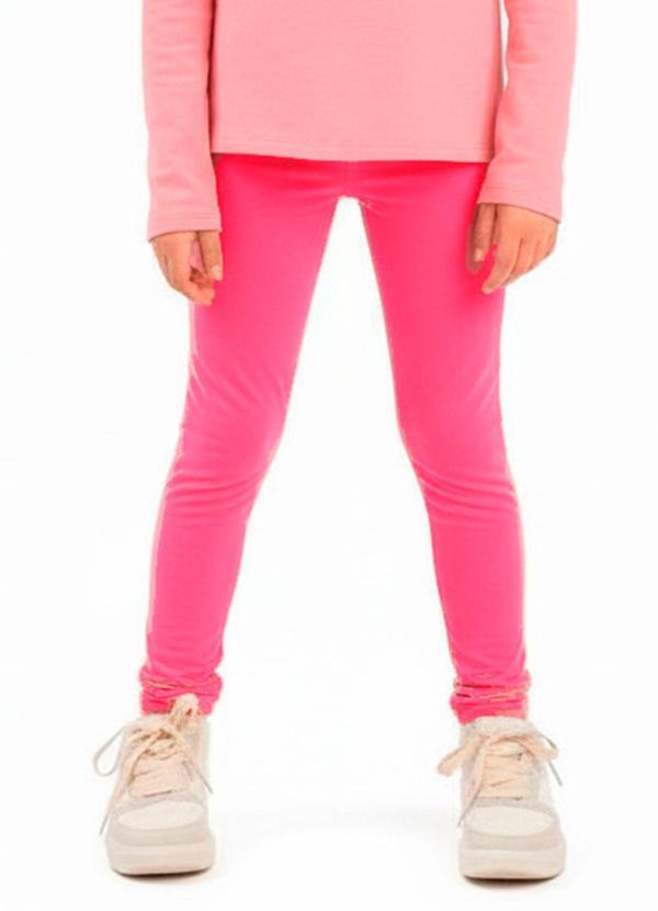 Calça Legging Infantil Rosa
