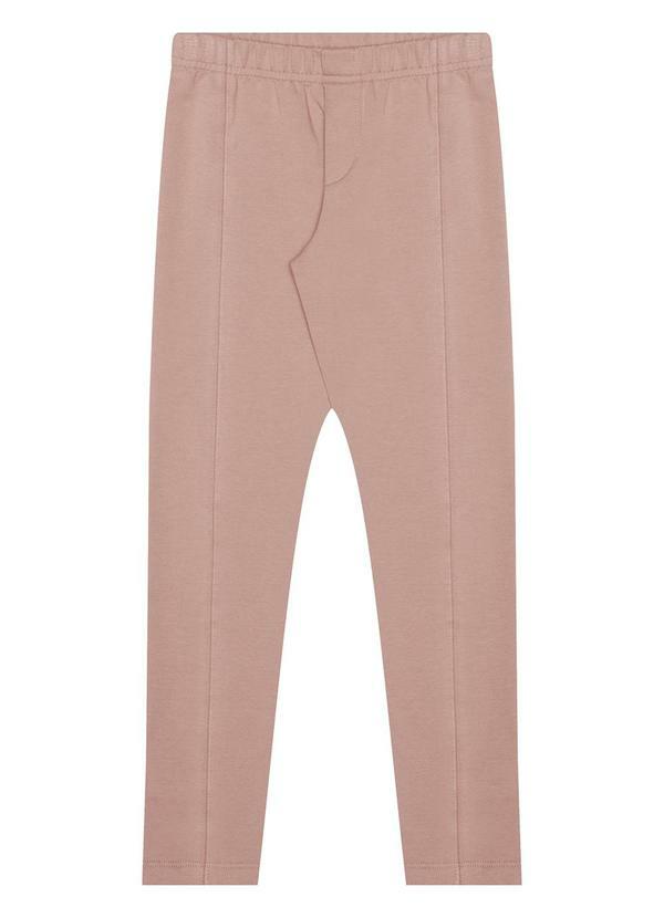 Vista 2 Calça Legging Menina em Molecotton Felpado Rosa Alakazoo Alakazoo