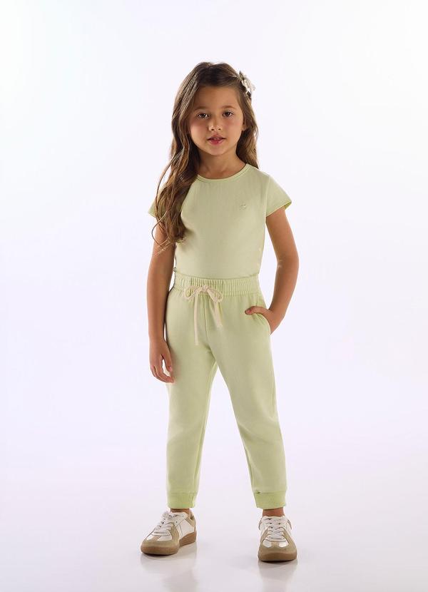 Calça Molecotton com Punhos Verde