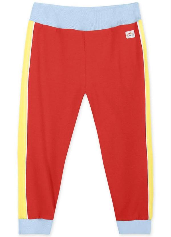 Vista 2 Calça Moletom Bebê Menina Vermelho Lilica Ripilica Lilica Ripilica
