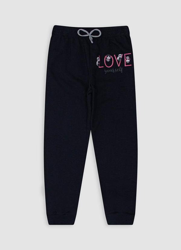 Calça Moletom Love Yourself Preto