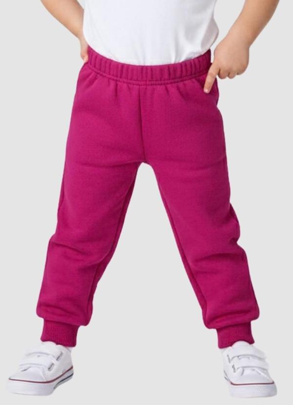 Vista 2 Calça Moletom Rosa Pink Turminha Turminha