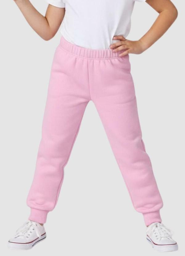 Vista 2 Calça Moletom Rosa Angel Angel
