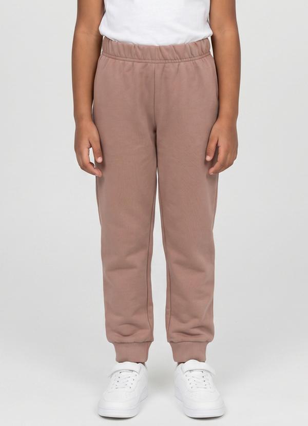 Calça para Menina em Moletom Marrom